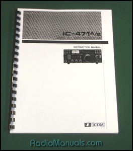 Icom IC-471A/E Instruction manual